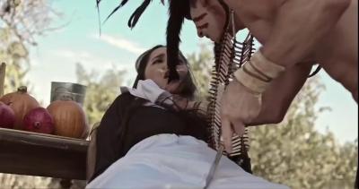 美国女佣惨遭印第安人突袭强暴，被疯狂内射中出！